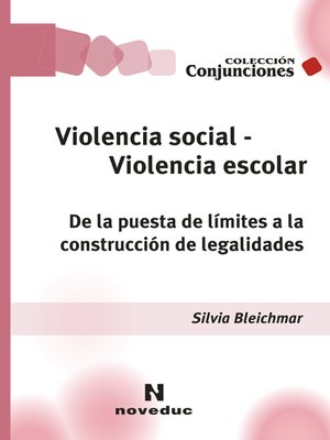 cover image of Violencia social, violencia escolar